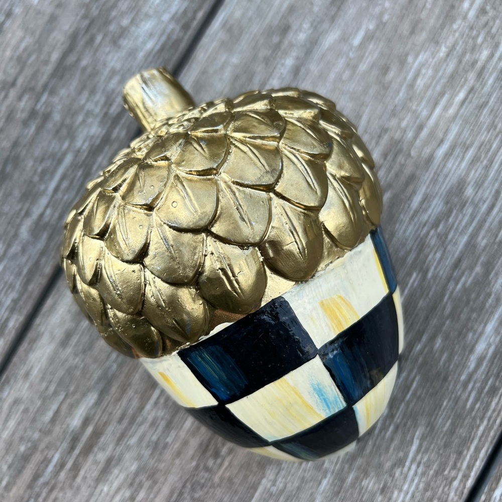 One larger Mackenzie Childs inspired acorn